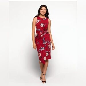 Nine Britton Abigail Brushed Knit Fitted Midi Dress XS